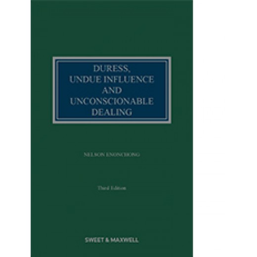 Duress, Undue Influence and Unconscionable Dealings 3rd ed with 1st Supplement